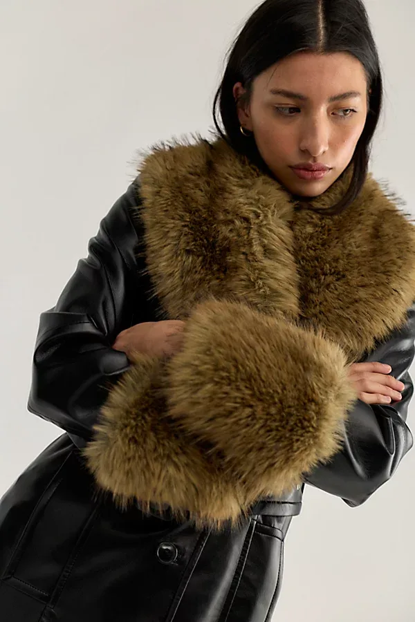 Estella Vegan Leather Coat by STAND STUDIO