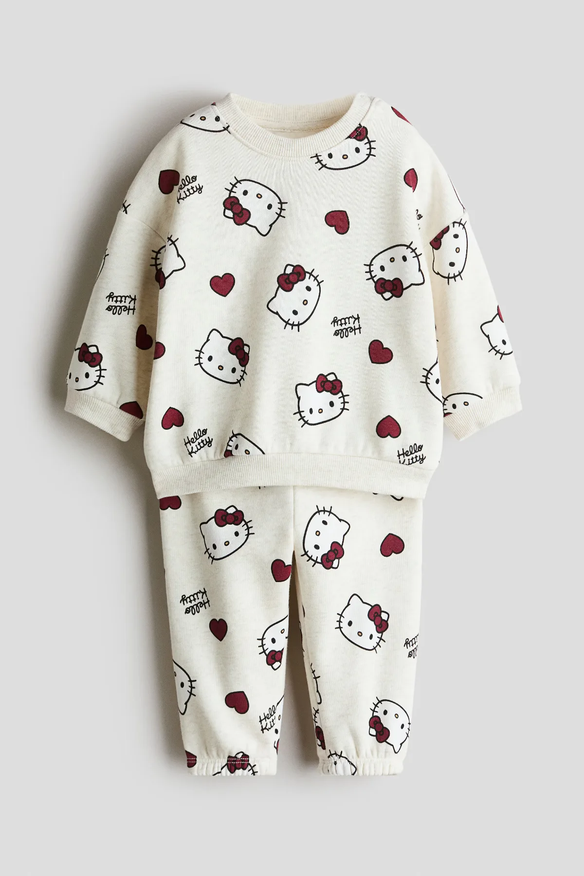 2-Piece Printed Sweatshirt and Joggers Set by H&M