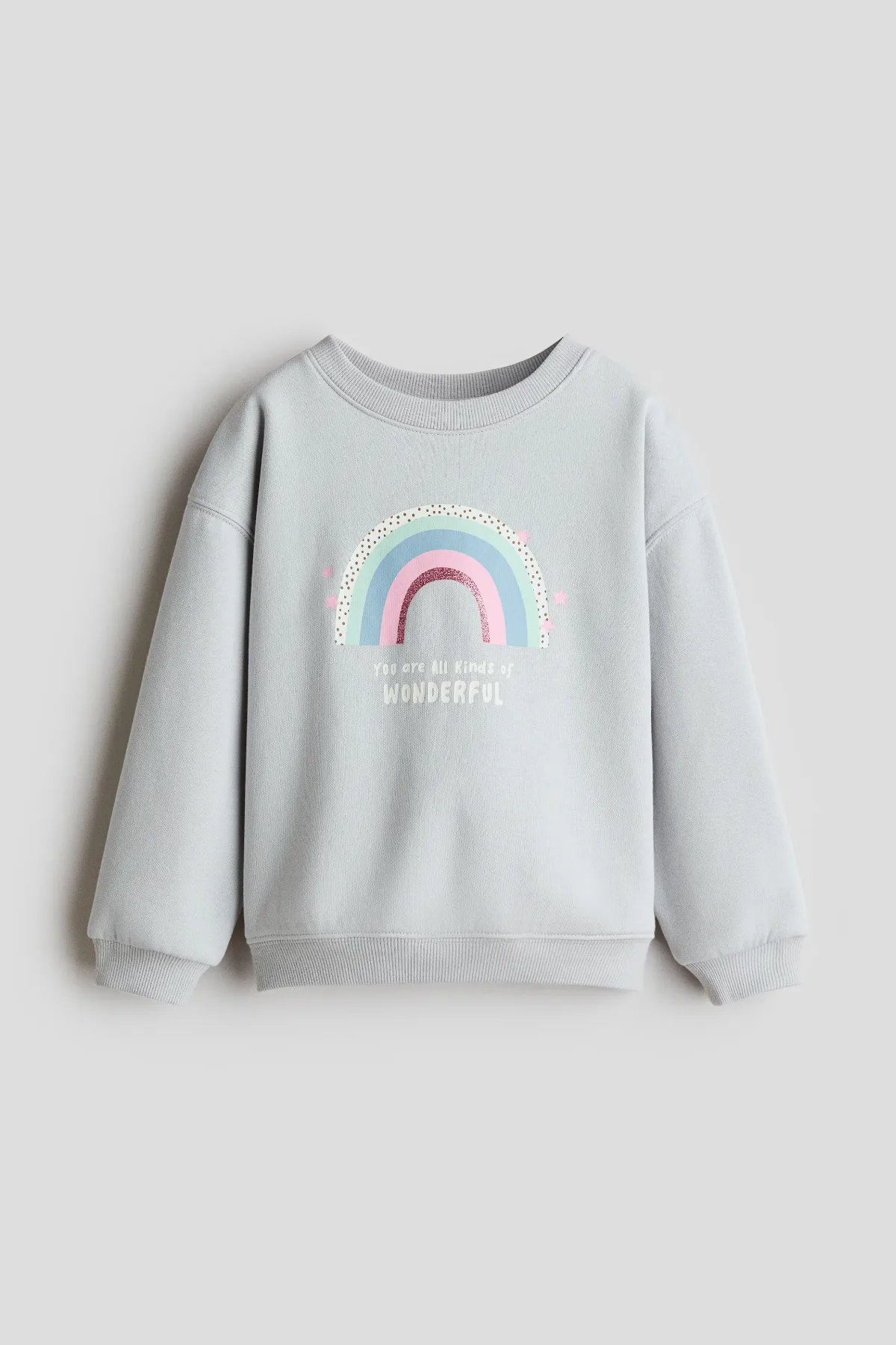 Brushed-Inside Sweatshirt with Printed Motif by H&M