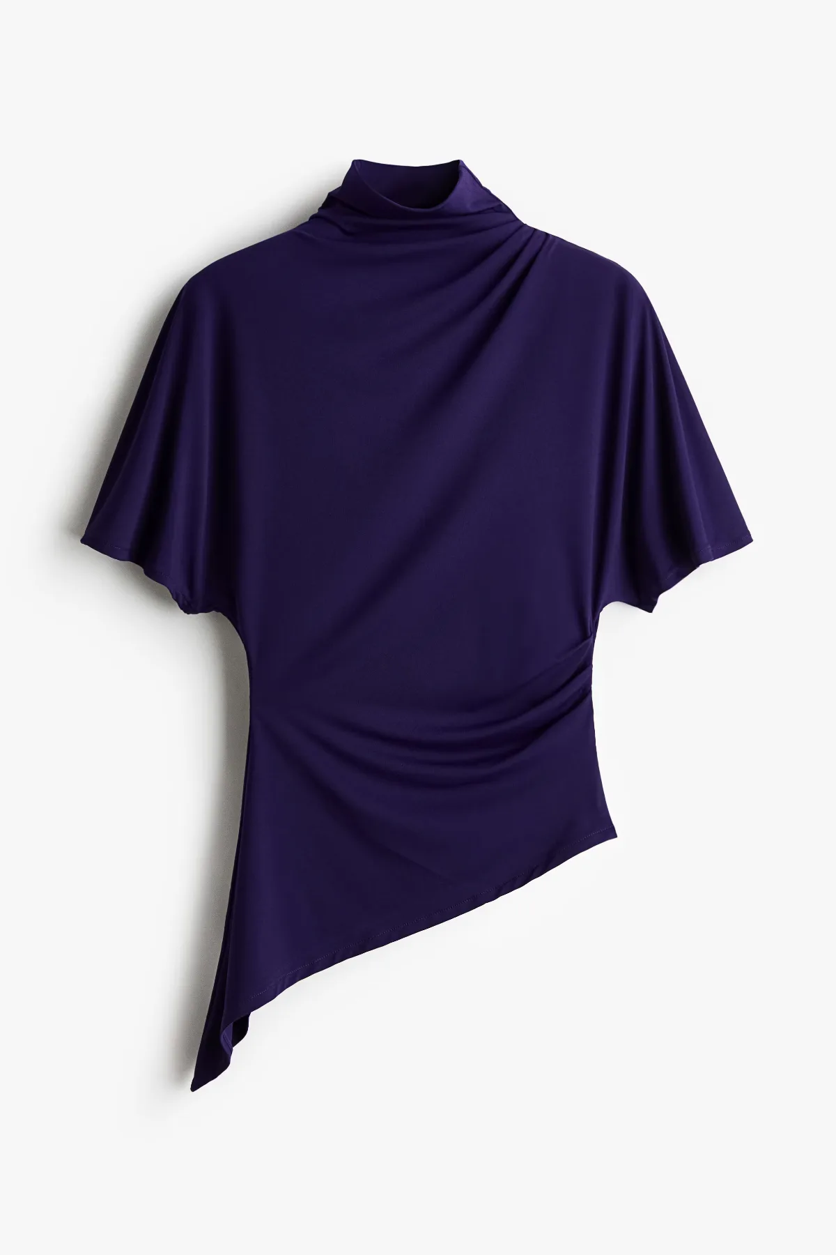 Asymmetric Mock Turtleneck Top by H&M