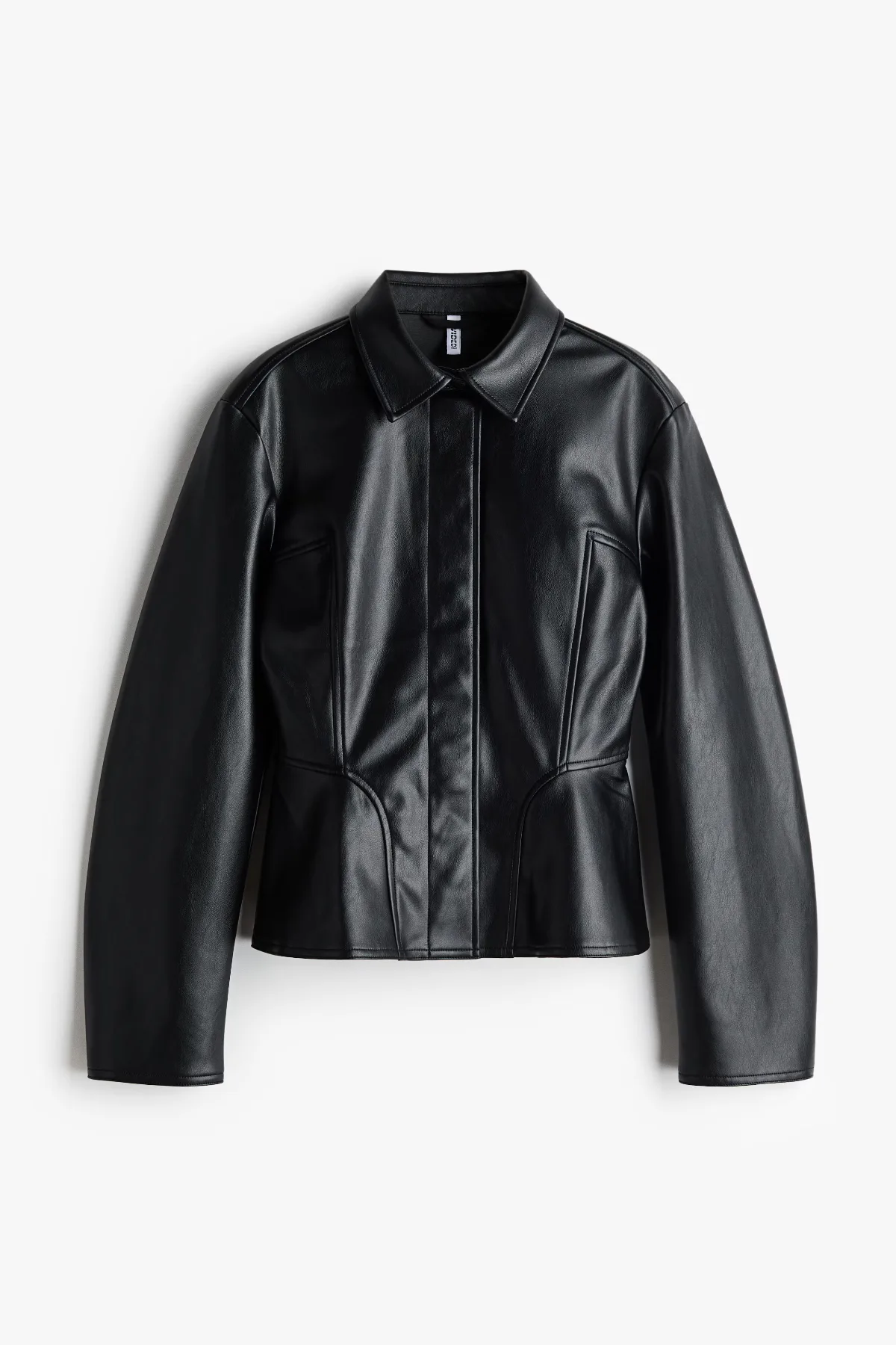 Coated Peplum Shirt by H&M
