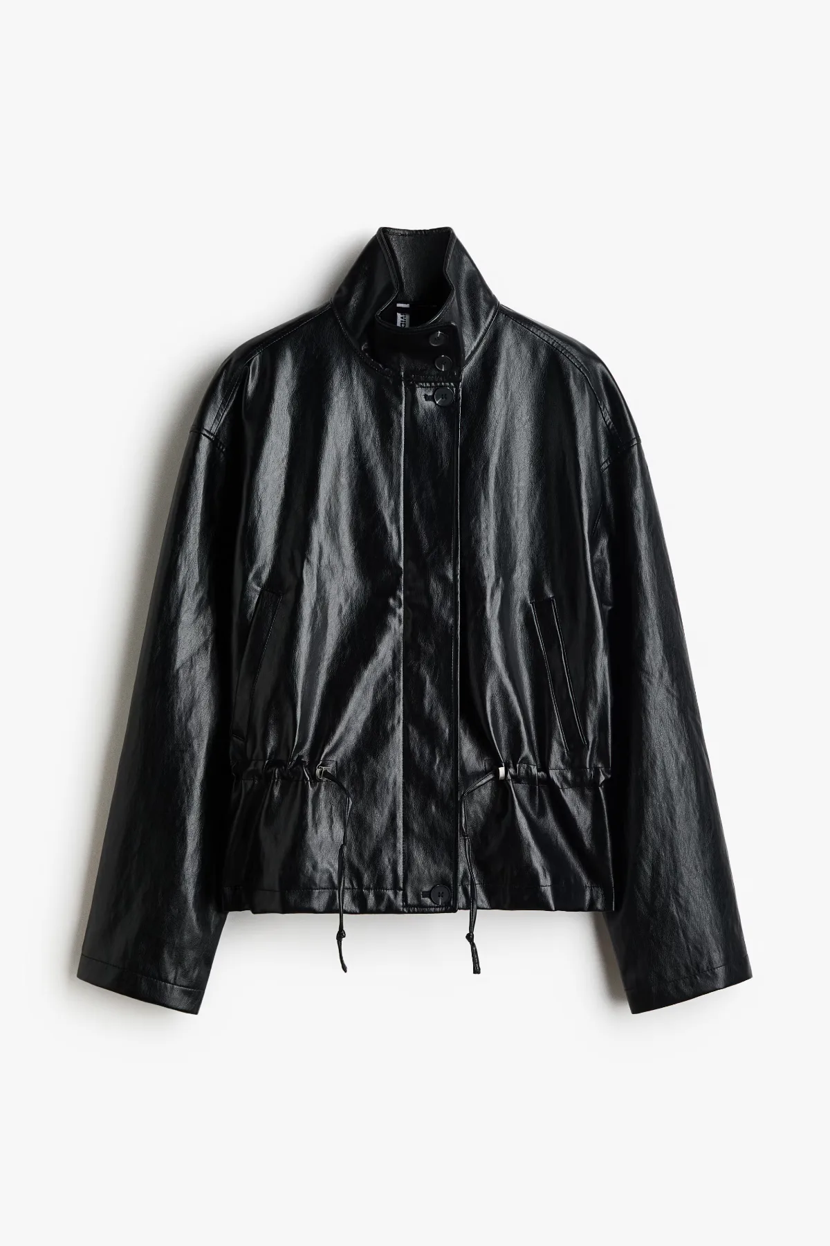 Coated Drawstring Jacket