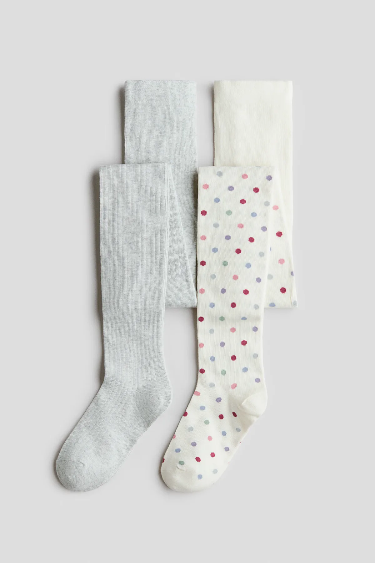 2-Pack Jacquard-Knit Tights by H&M