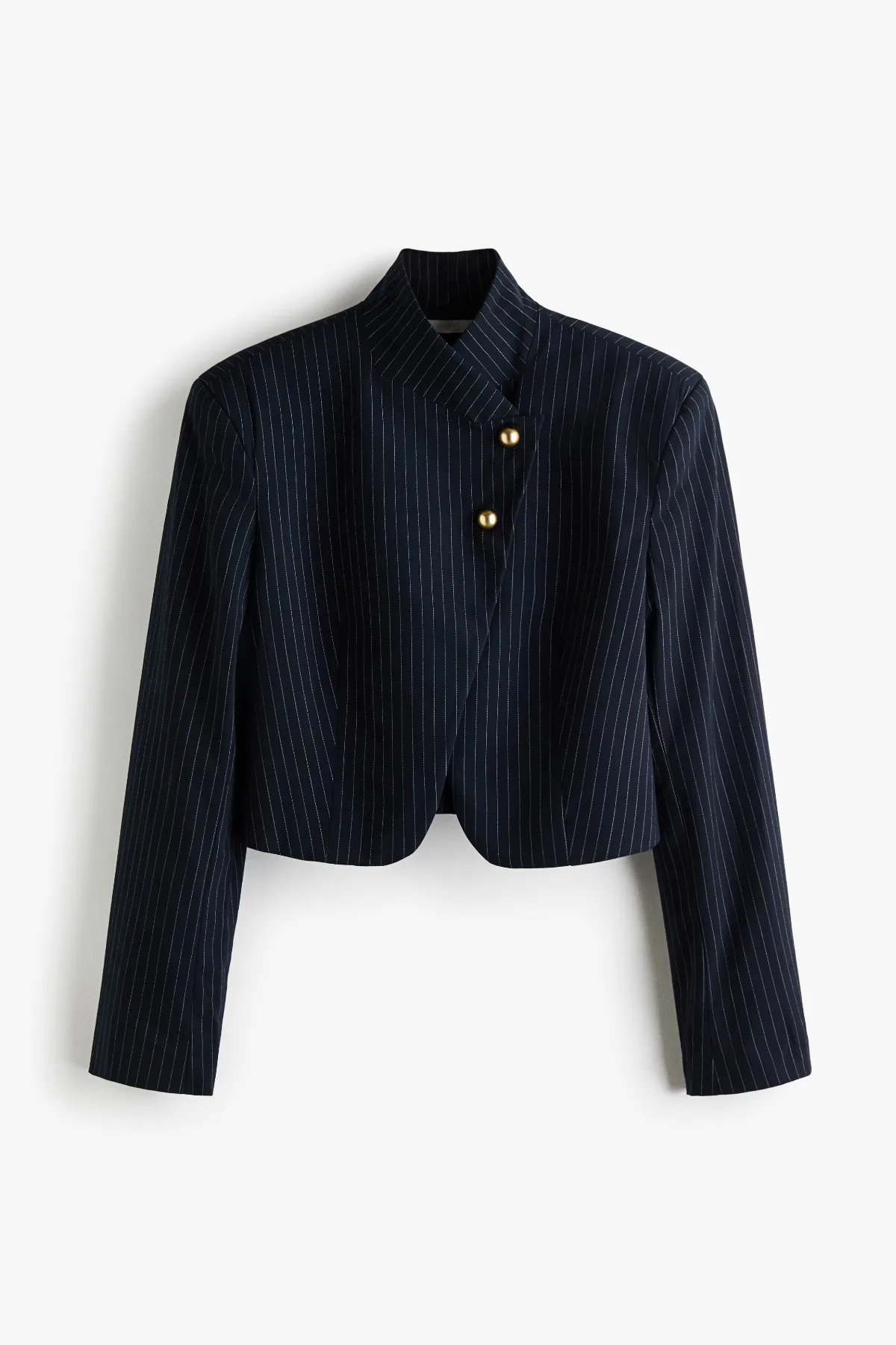 Single-Breasted Jacket with Stand-Up Collar by H&M
