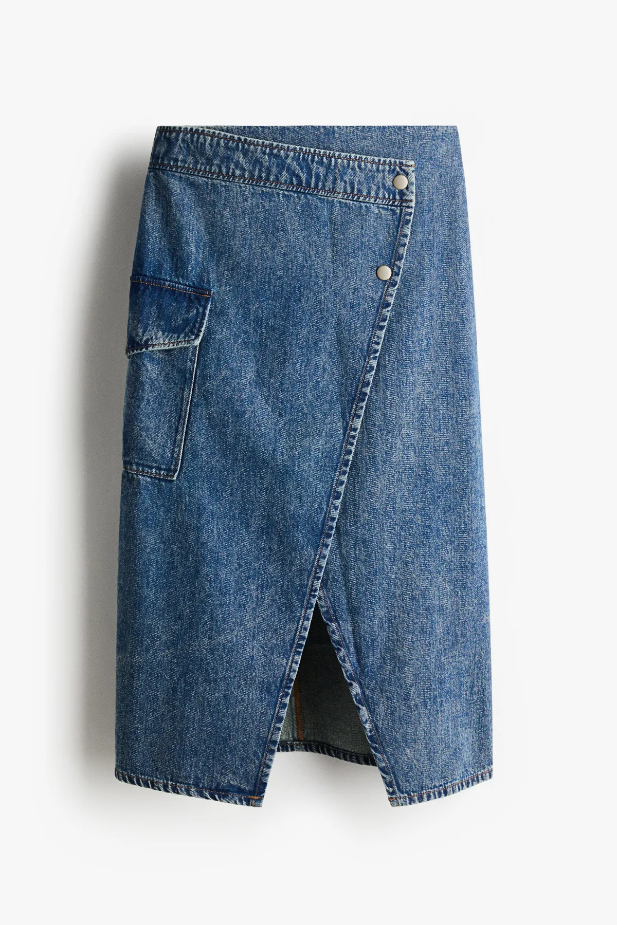 Denim Wrap Skirt by H&M