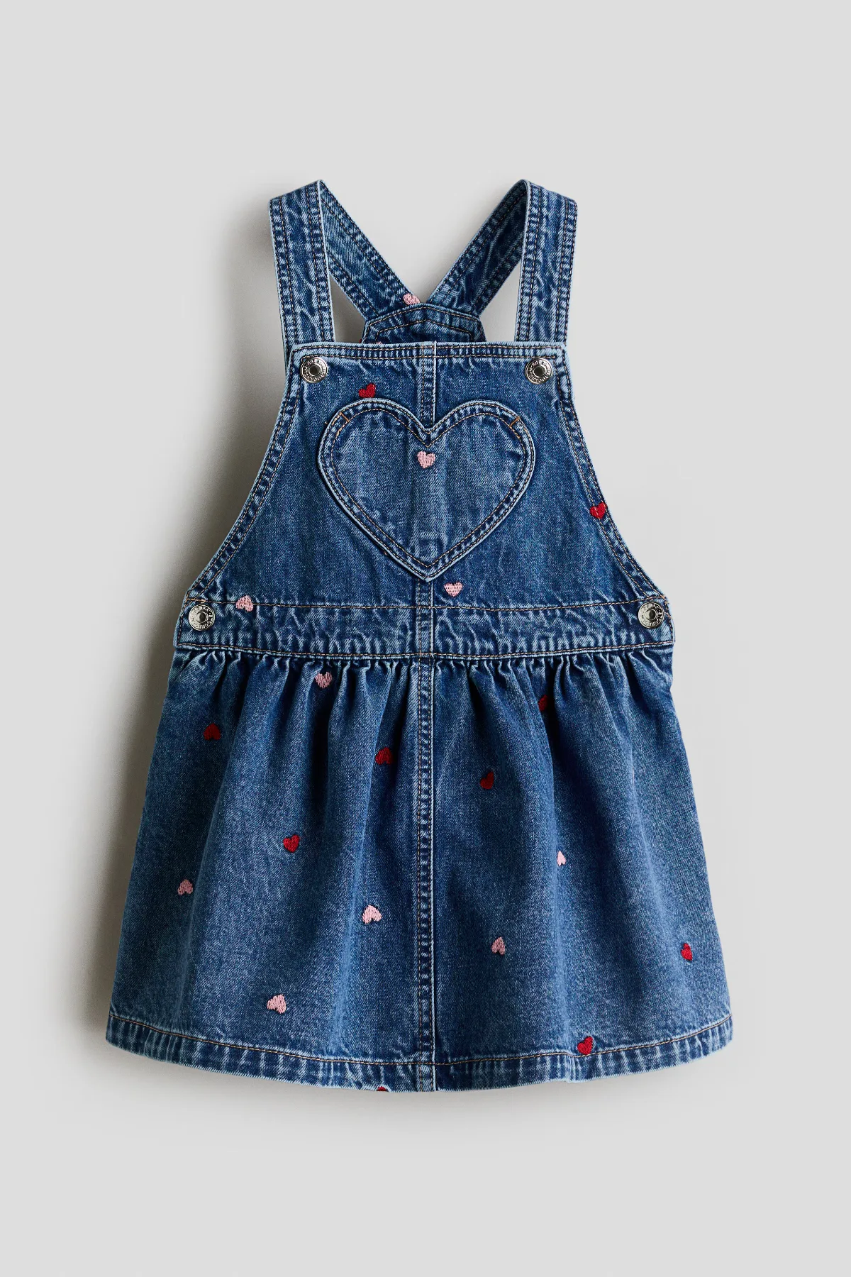 Embroidered Overall Dress by H&M