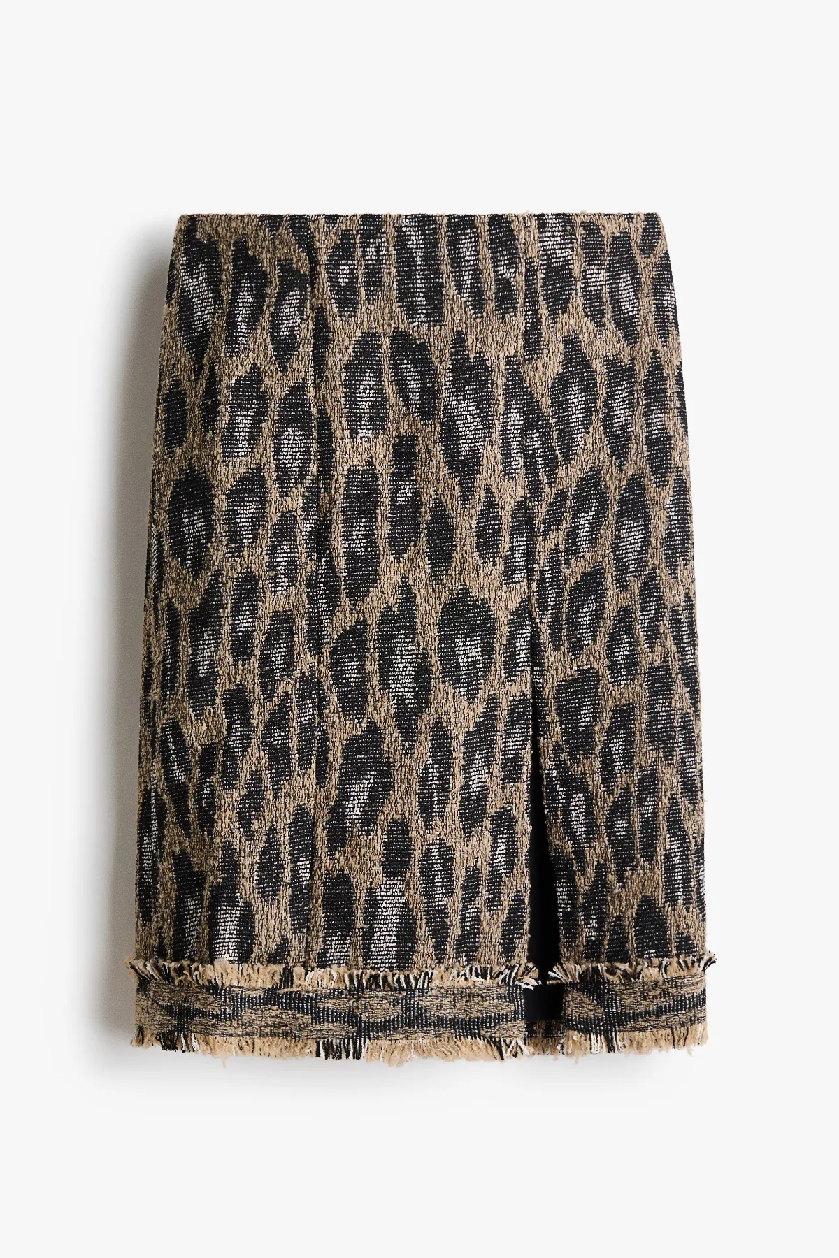 Fringed Jacquard-Weave Skirt by H&M