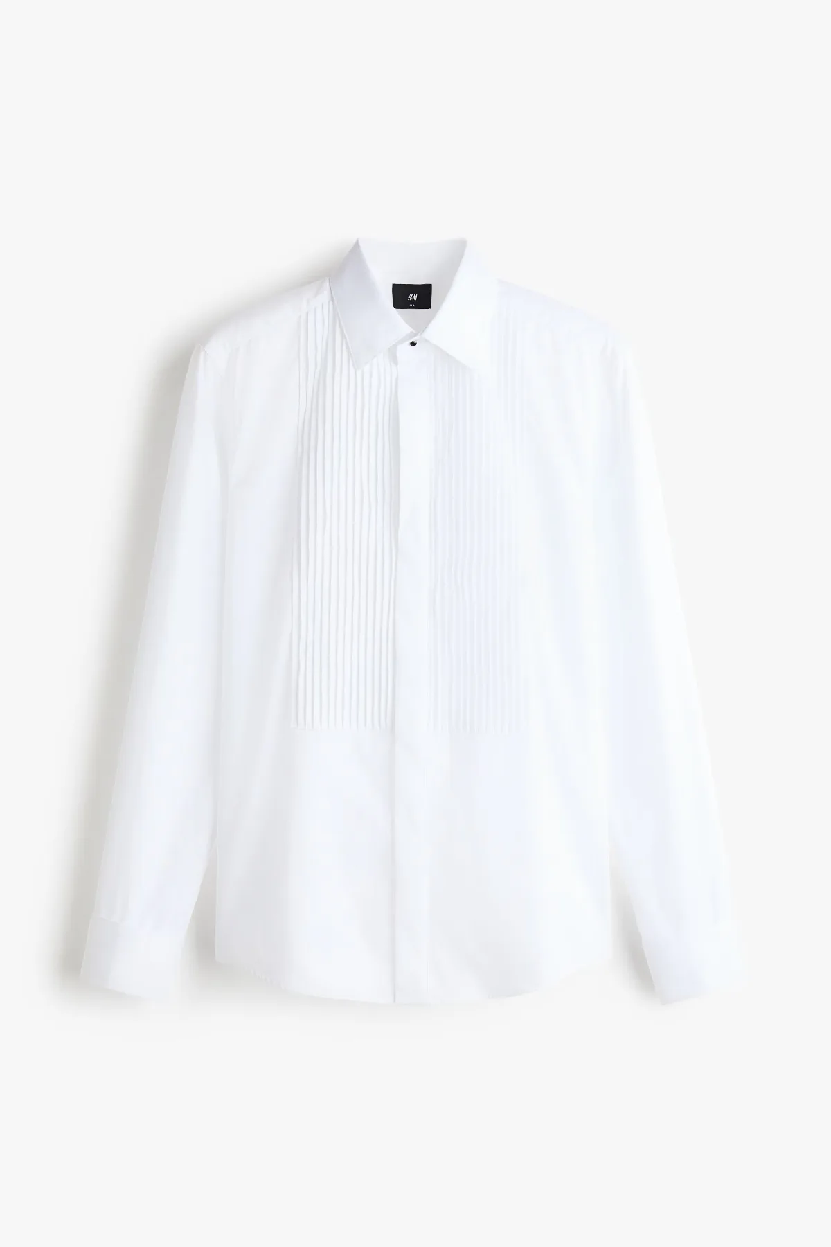 Slim-Fit Pima Cotton Tuxedo Shirt by H&M