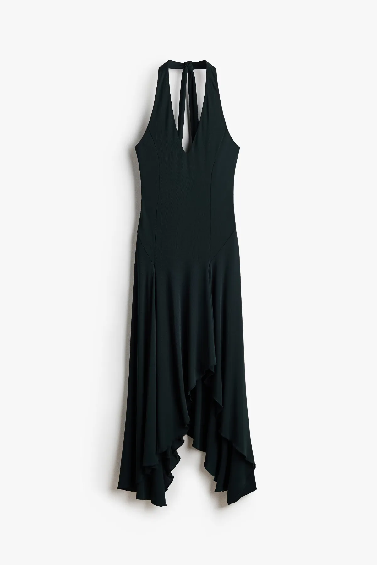 Handkerchief-Hem Halterneck Dress by H&M
