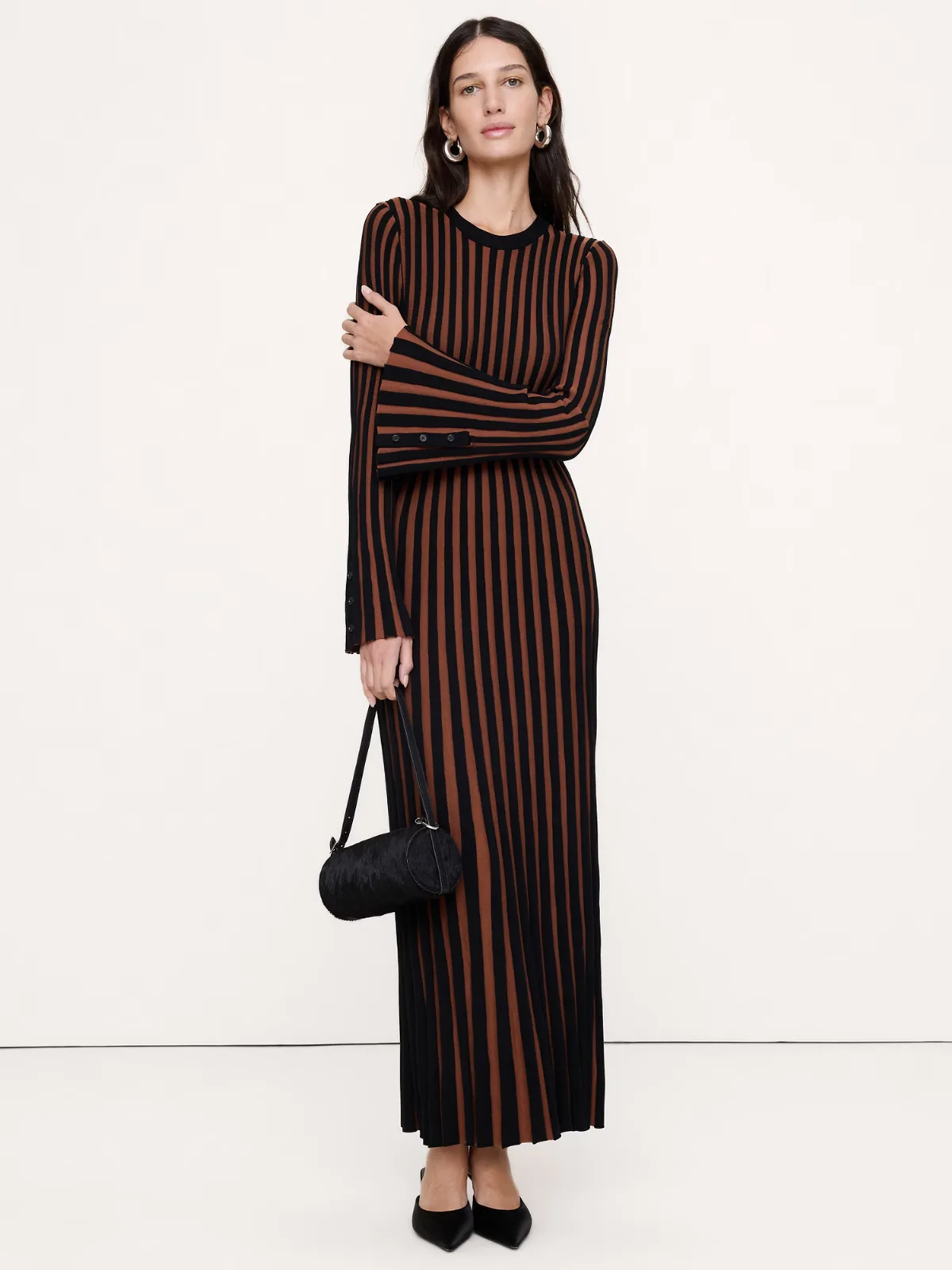 Sculpted Ribbed Maxi Dress by Banana Republic