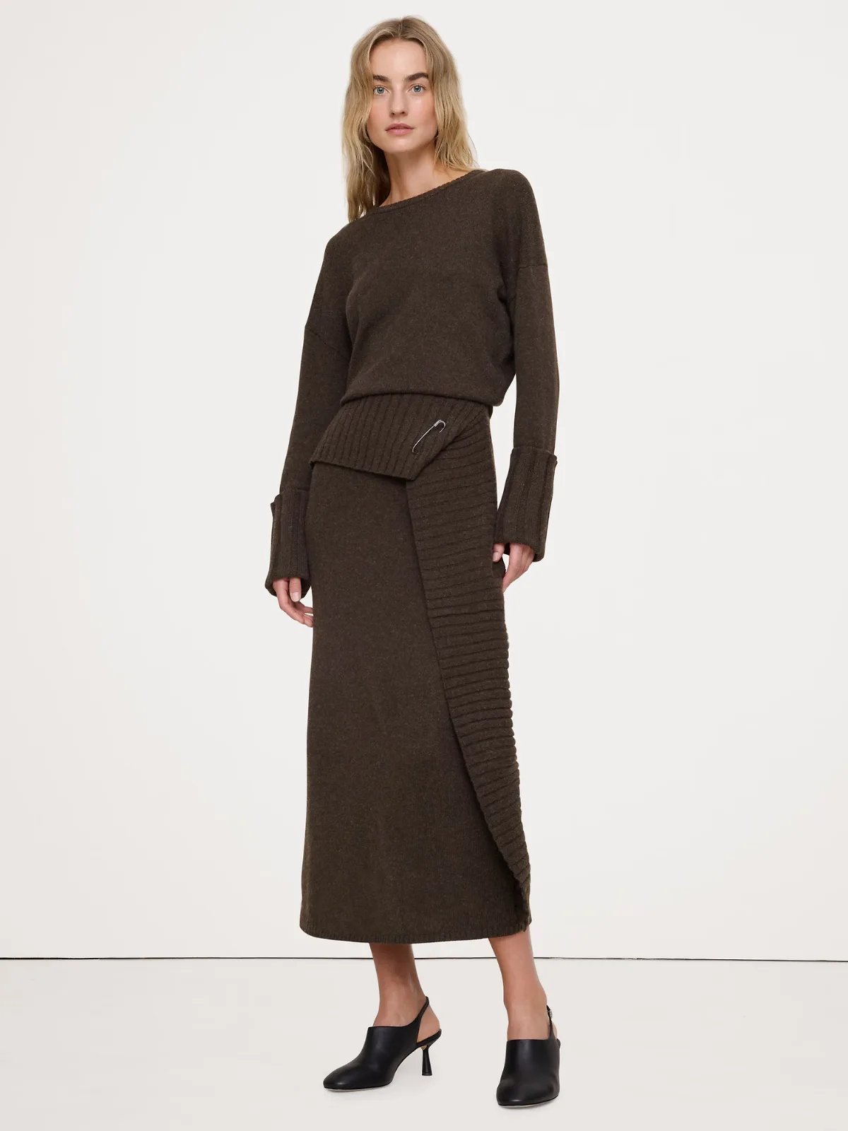 Merino-Cotton Maxi Sweater Dress by Banana Republic
