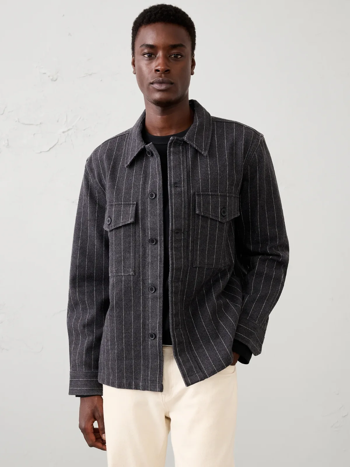 Relaxed-Fit Tailored Overshirt by Banana Republic