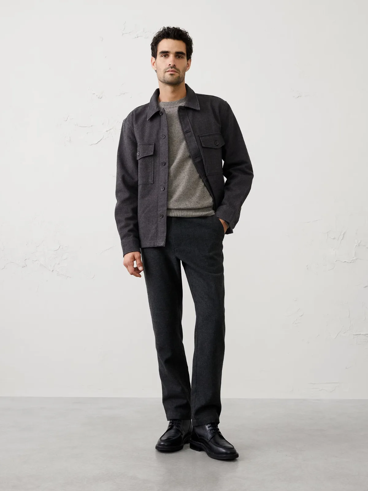 Relaxed-Fit Tailored Overshirt