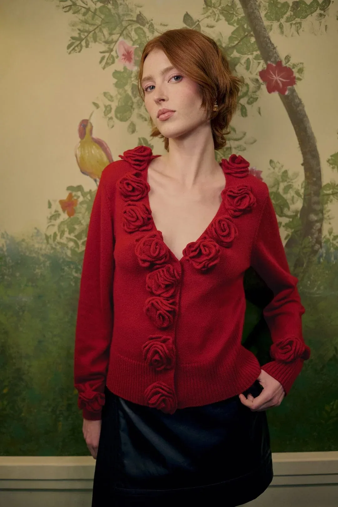3d Flowers Knit Cardigan by FARM Rio