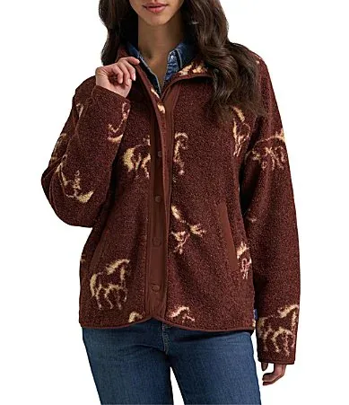 Hay Away Faux-Sherpa Jacket by Wrangler