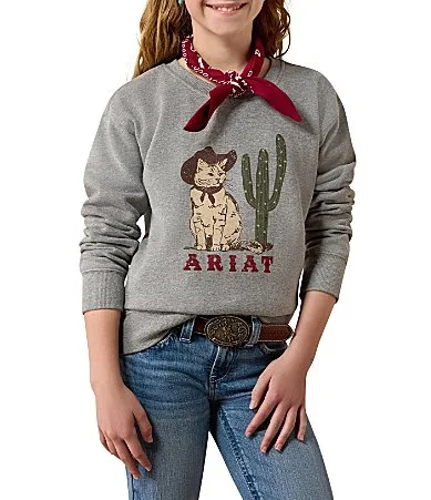 Sassy Cat Long Sleeve Sweatshirt by Ariat
