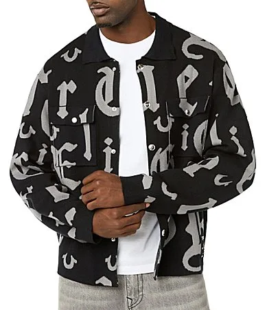 Long Sleeve Old English Snap Front Shirt by True Religion