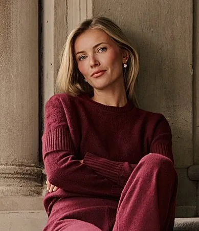 Antonio Melani x Style by Simkins Margaret Long Sleeve Cape Cashmere Sweater by Antonio Melani