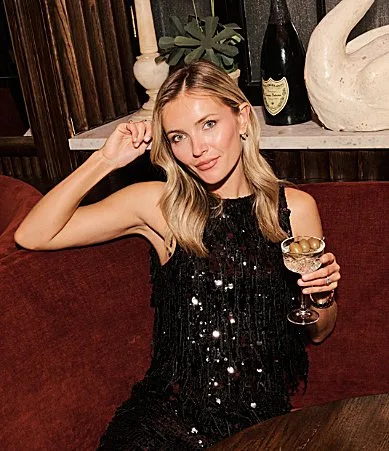 Antonio Melani x Style by Simkins Daphane Fringe Sequin Coordinating Blouse by Antonio Melani