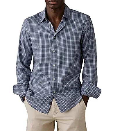Movement Check Pattern Long Sleeve Woven Shirt