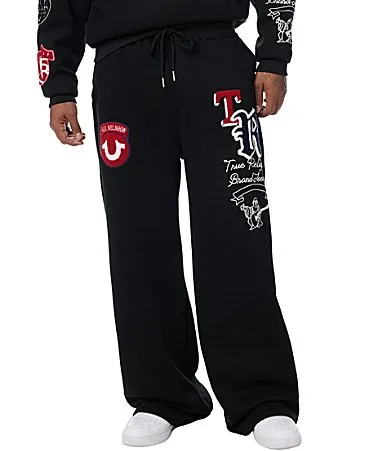 Logo Patch Baggy Sweatpants by True Religion