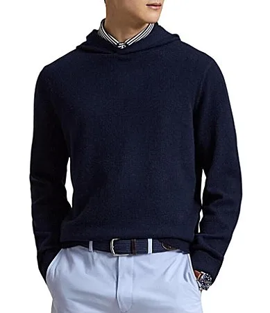 RLX Golf Washable Cashmere Hooded Sweater by Polo Ralph Lauren
