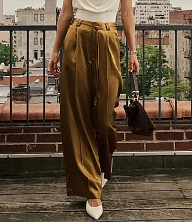 Antonio Melani x Style by Simkins Hampton Satin Wide Leg Pants by Antonio Melani