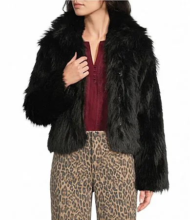 Long Sleeve Faux Fur Jacket by Nurture