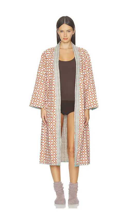Block Print Robe by Verve Culture