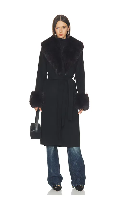 Kinsley Belted Long Coat by Simkhai