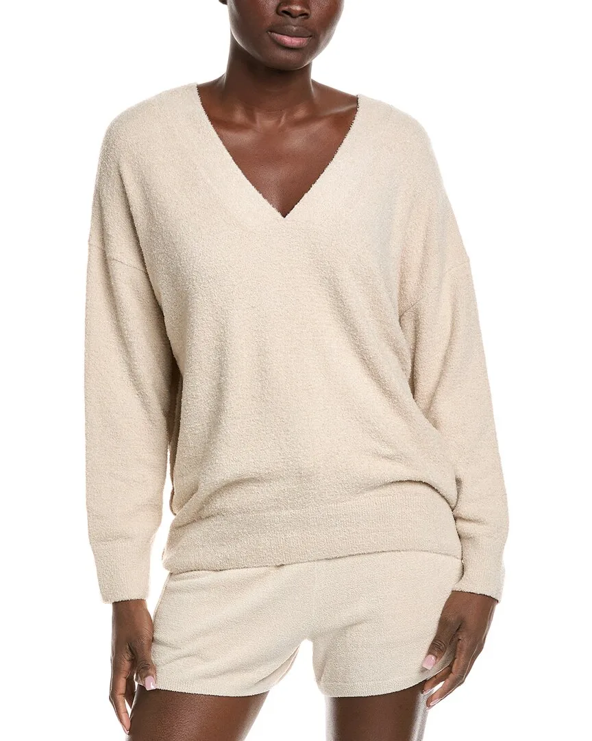 Cozychic Lite V-Neck Seamed Pullover by Barefoot Dreams