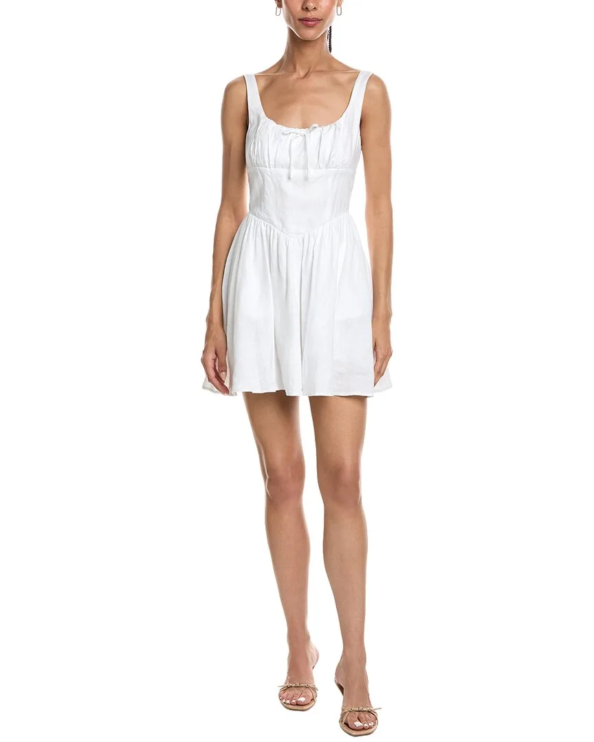 Sleeveless Linen Mini Dress by Reveriee