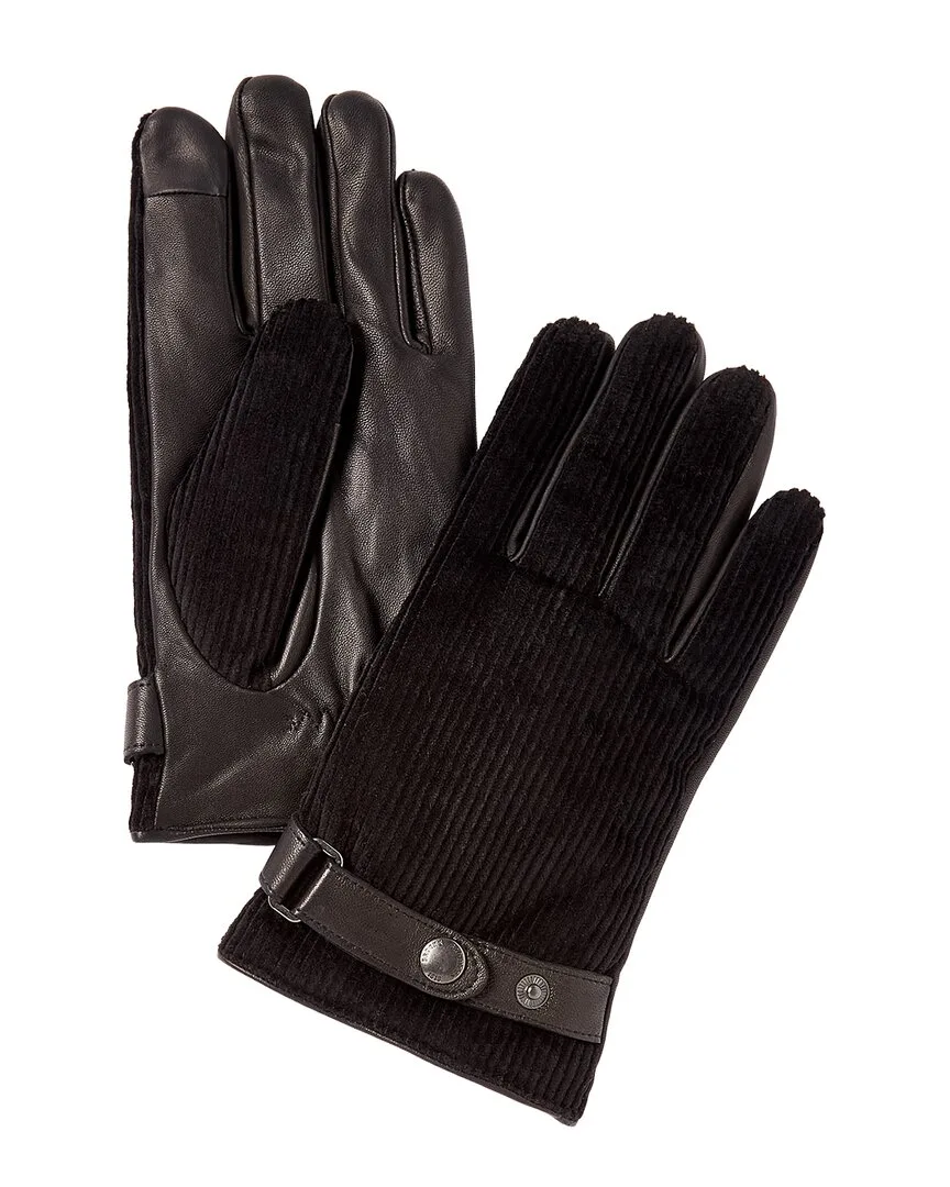 Insulated Corduroy & Leather Gloves