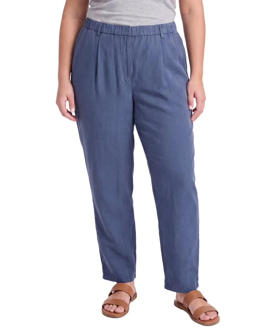 Ankle Linen & Silk-Blend Pant