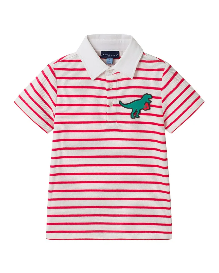 Striped Polo Shirt by Andy & Evan
