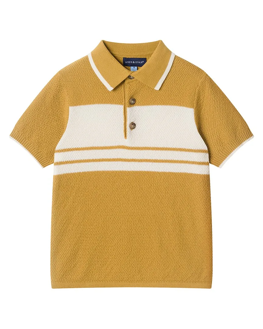 Knit Polo Shirt by Andy & Evan