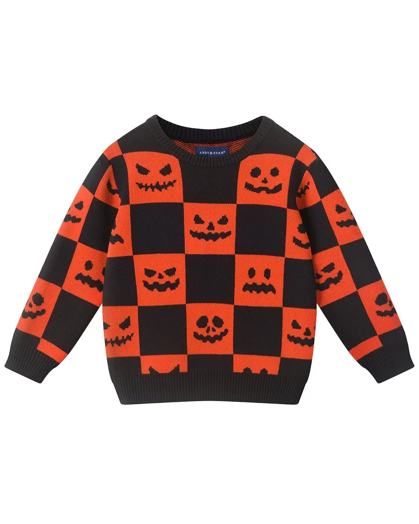 Halloween Checkered Sweater by Andy & Evan