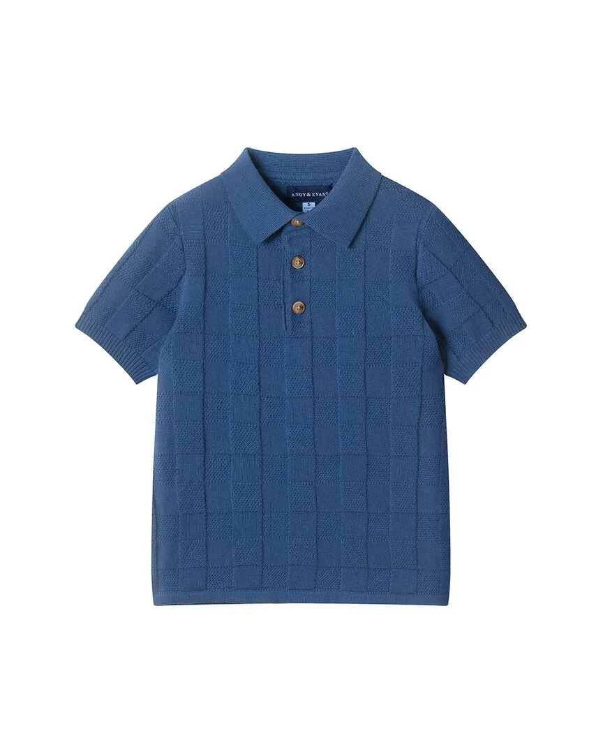 Knit Polo Shirt by Andy & Evan