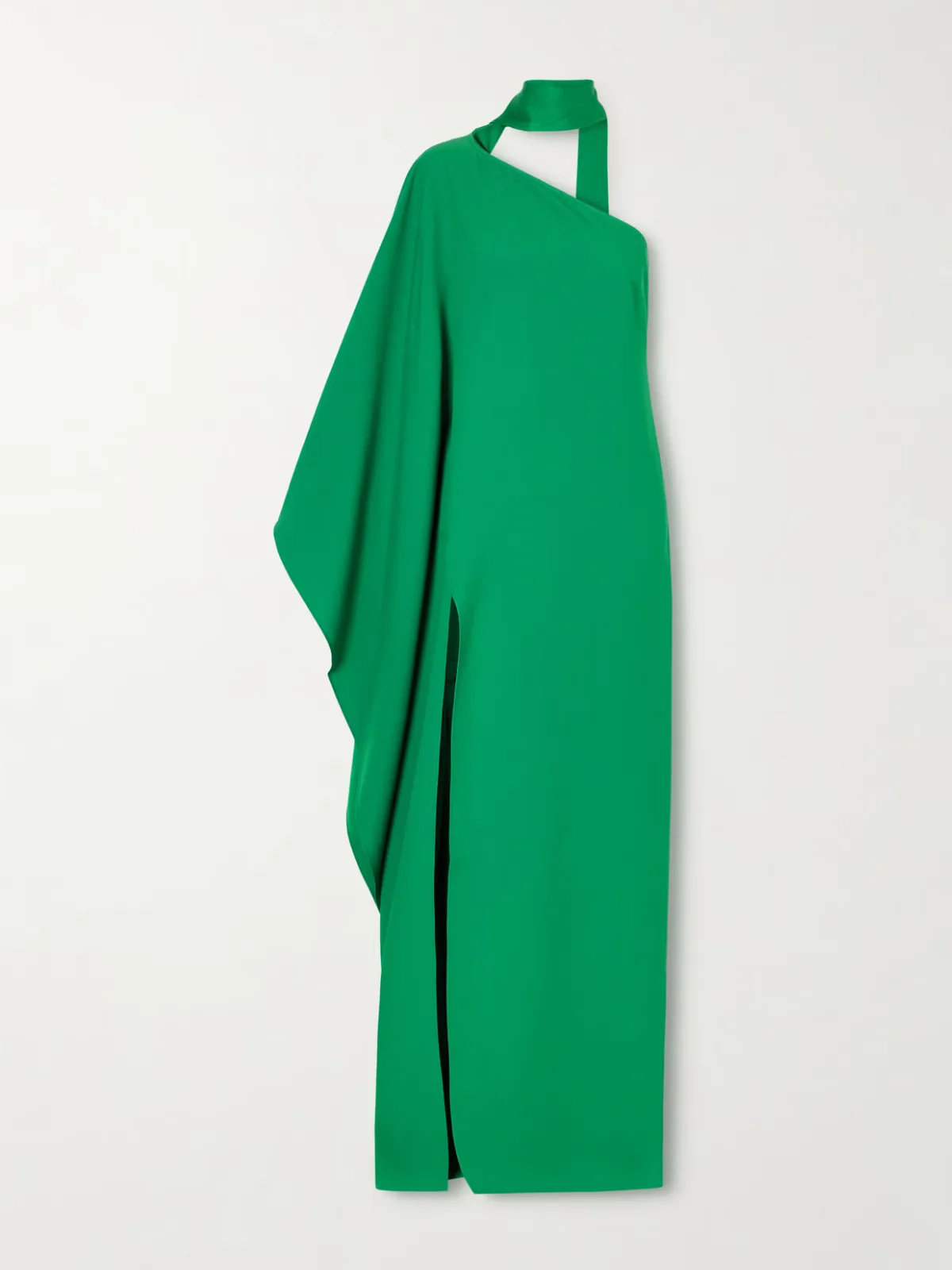 - Paloma One-shoulder Scarf-detailed Crepe-cady Gown -