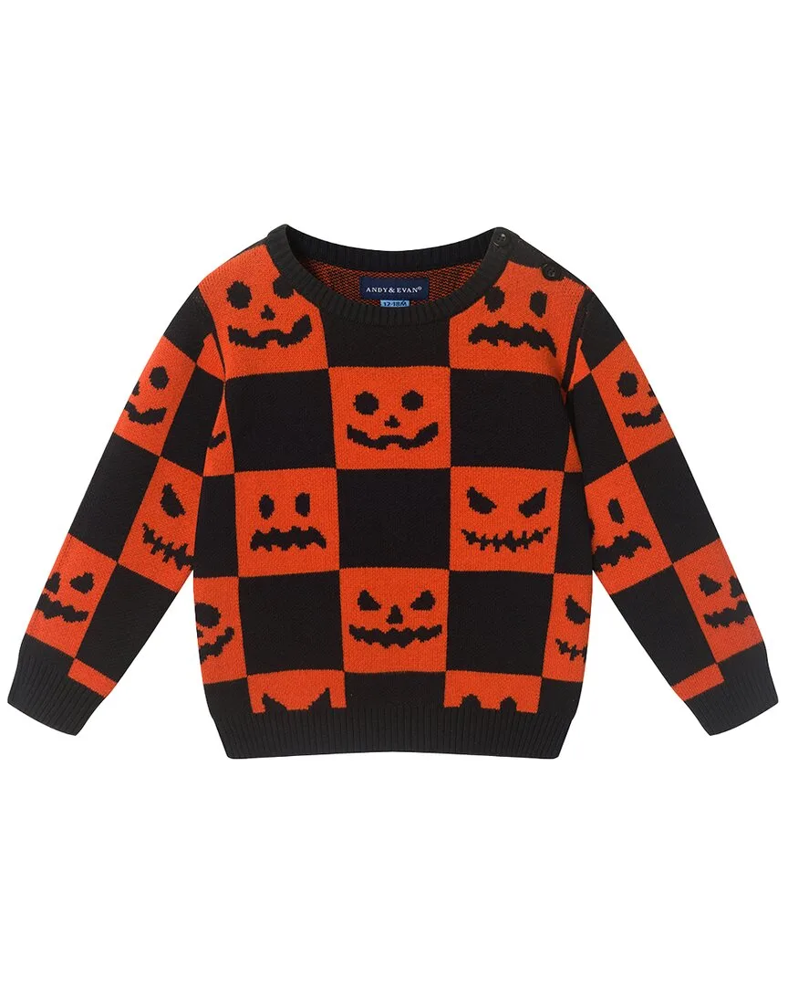 Halloween Checkered Sweater Set by Andy & Evan