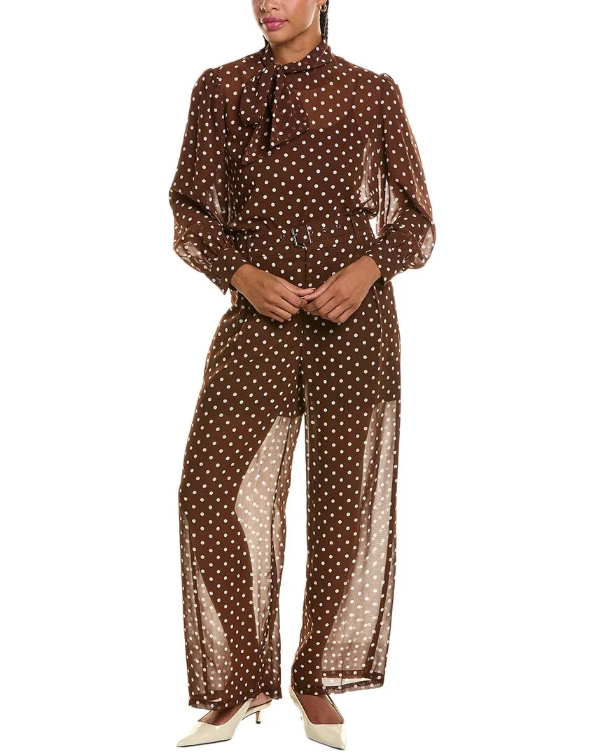 2Pc Polka Dot Top & Pant Set
