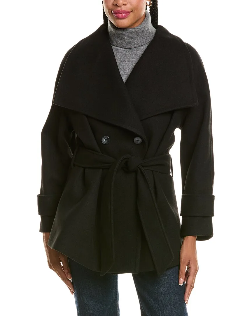 Elegant Belted Overcoat by Pascale La Mode