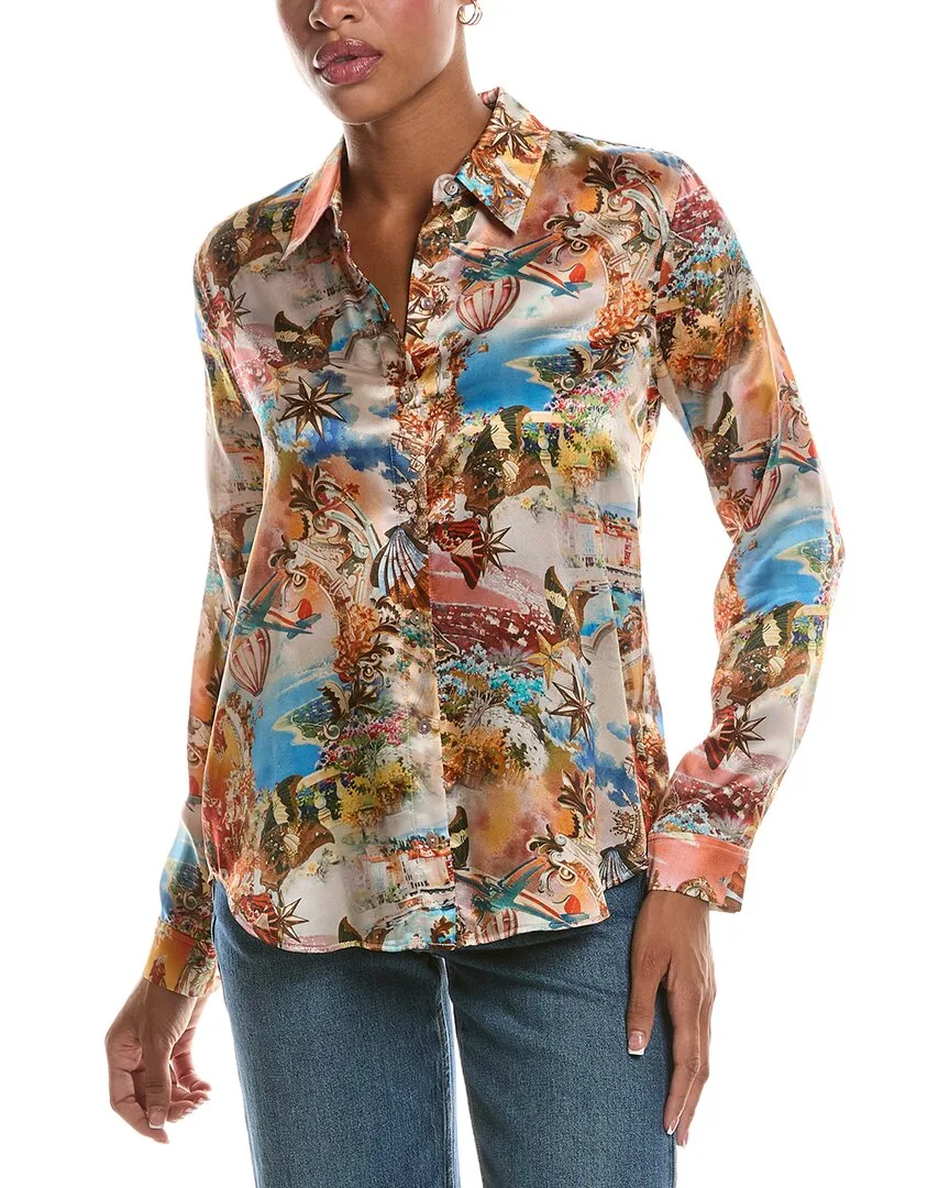 Dani 3/4 Sleeve Silk Blouse