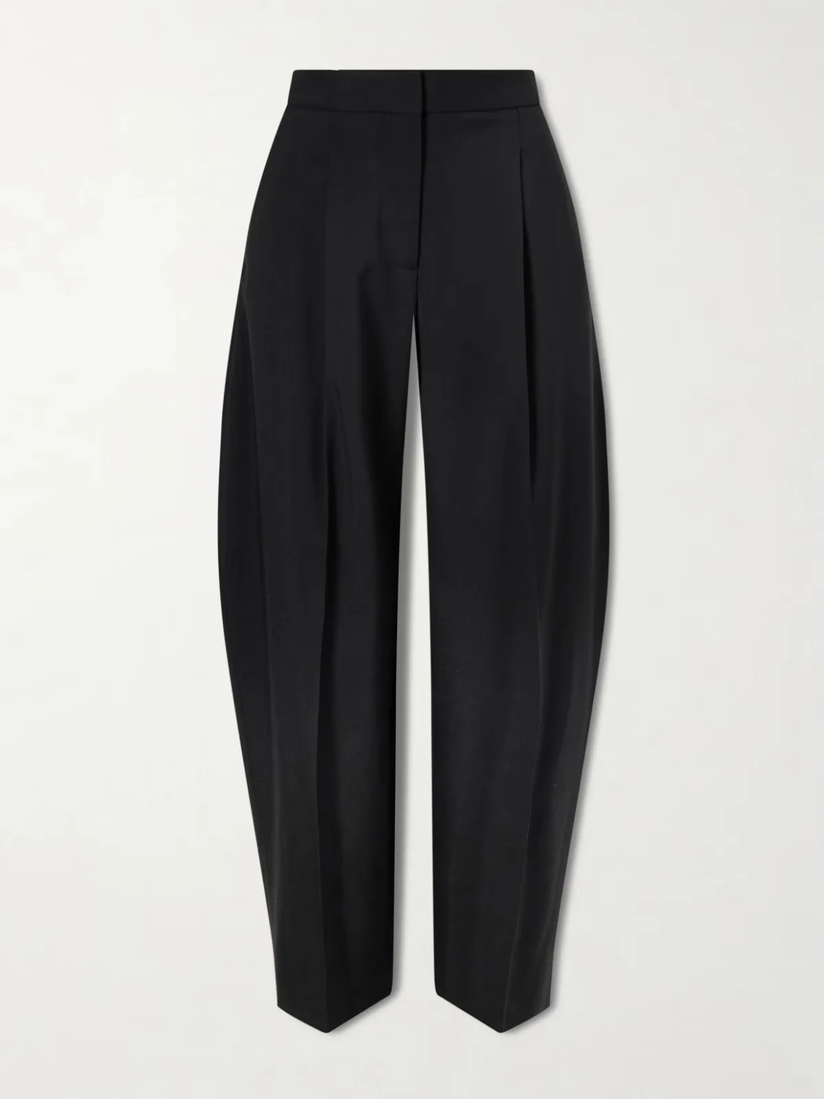 - Pleated Wool-blend Gabardine Tapered Pants -