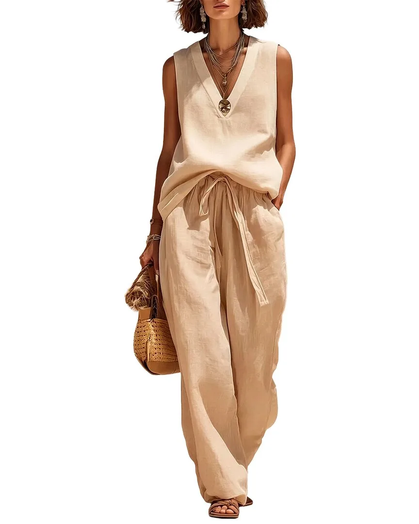 Olivia Taylor 2Pc Top & Pant Set by Enjoy Petra