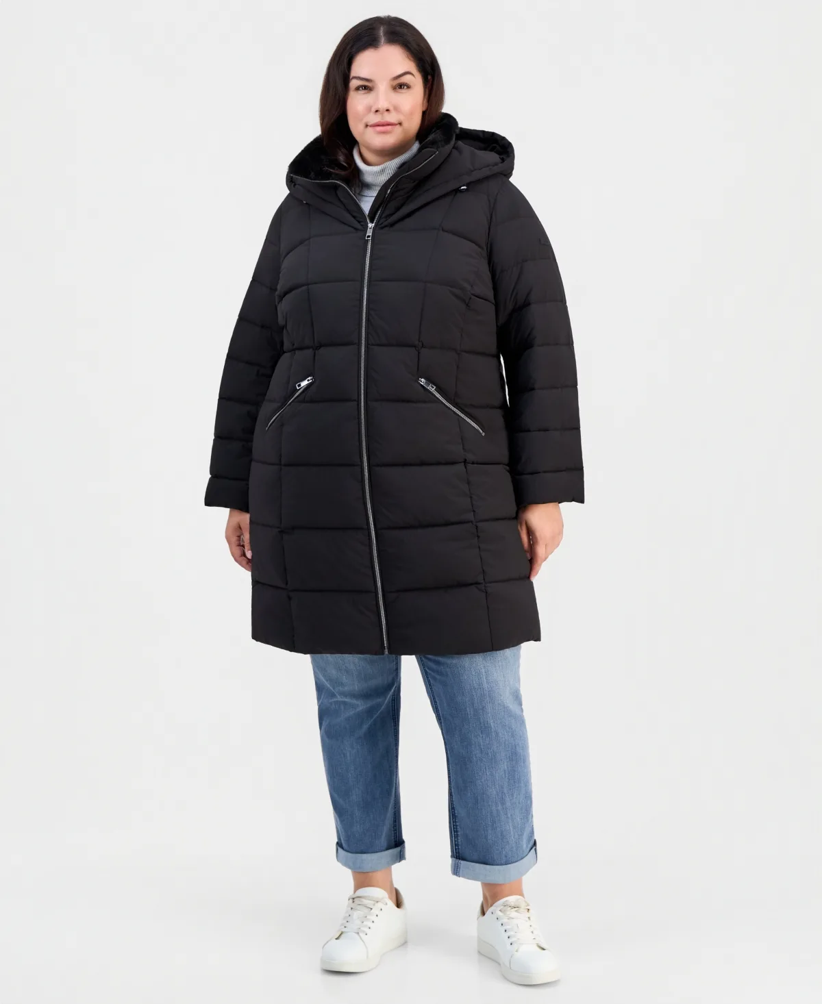 Hooded Puffer Coat by Calvin Klein