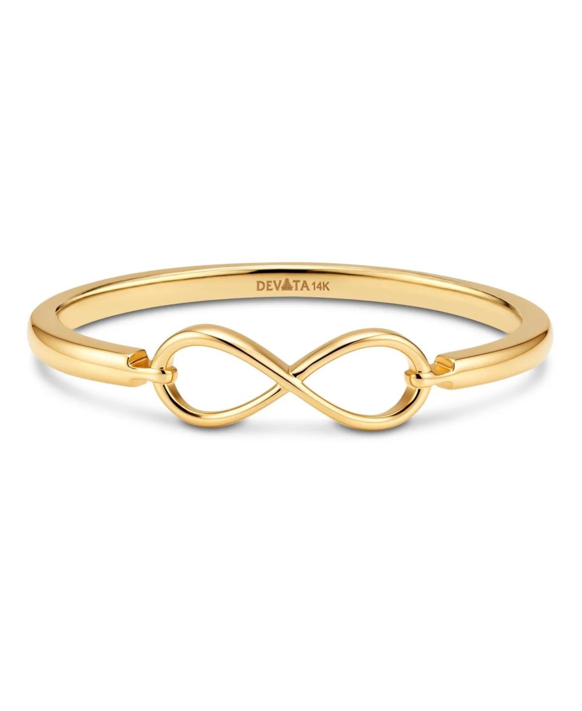 Infinity Ring in 14K Yellow Gold by Devata