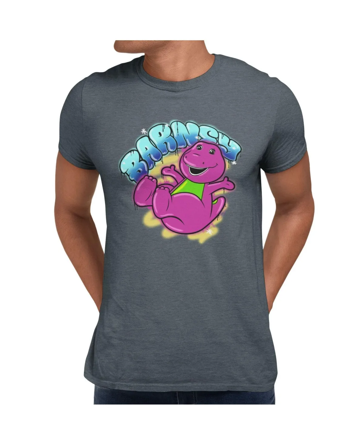 Graffiti Style Bubble Text Graphic T-Shirt by Barney
