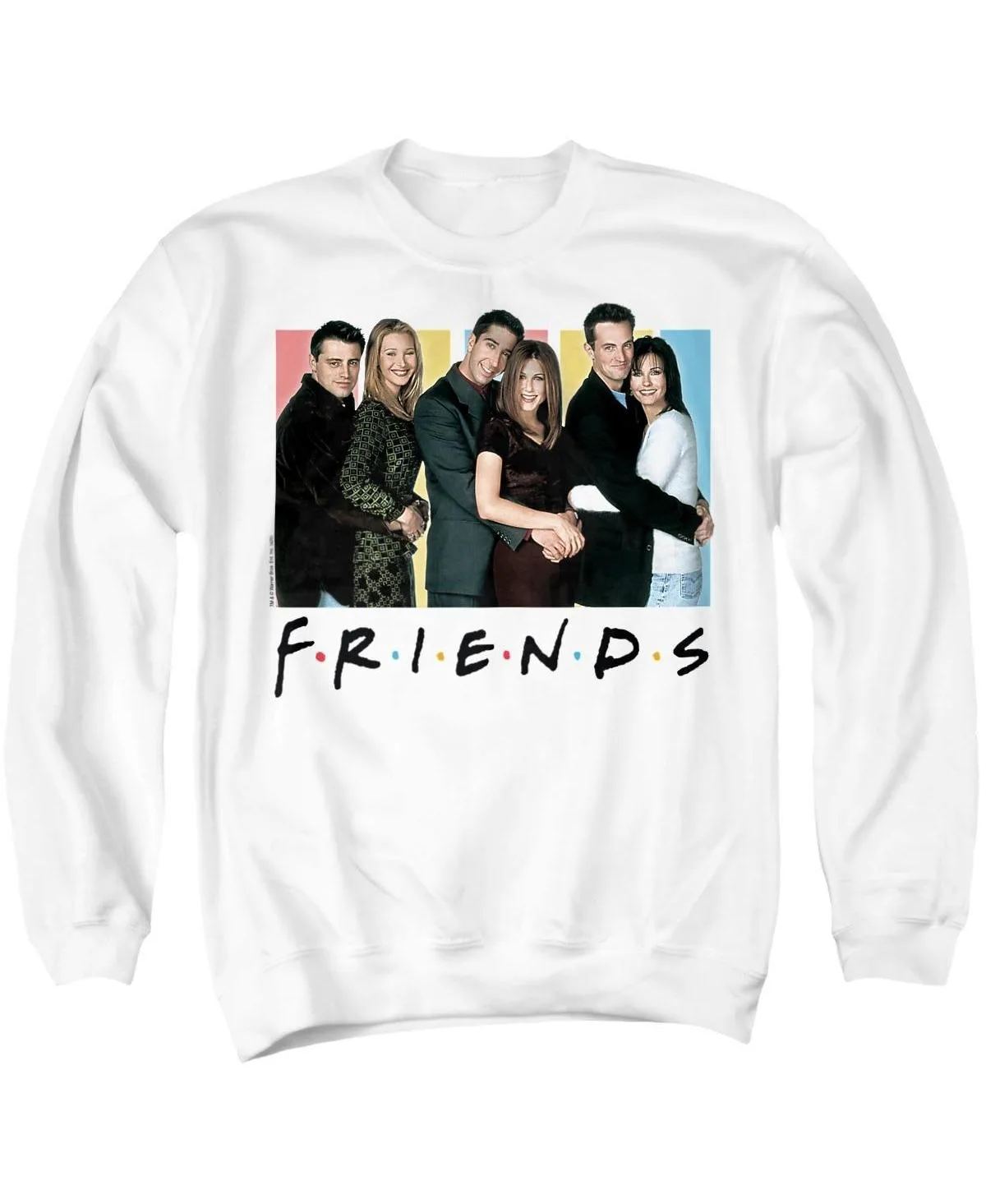 Cast Logo Graphic Long-Sleeve Crewneck Sweatshirt by Friends