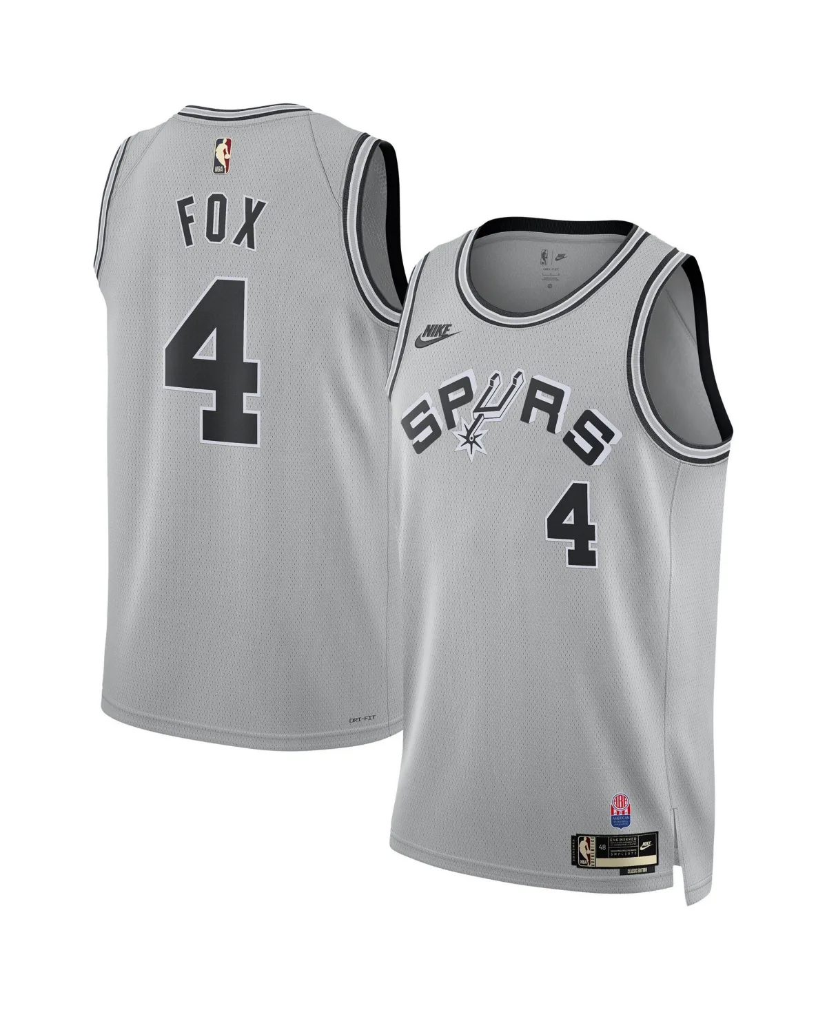 DeAaron Fox San Antonio Spurs Classic Edition Swingman Jersey by Nike